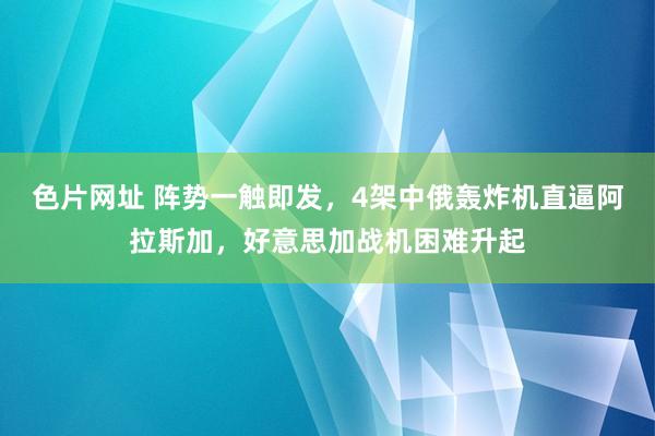 色片网址 阵势一触即发，4架中俄轰炸机直逼阿拉斯加，好意思加战机困难升起