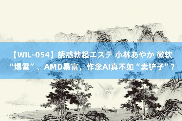 【WIL-054】誘惑勃起エステ 小林あやか 微软“爆雷”、AMD暴富，作念AI真不如“卖铲子”？