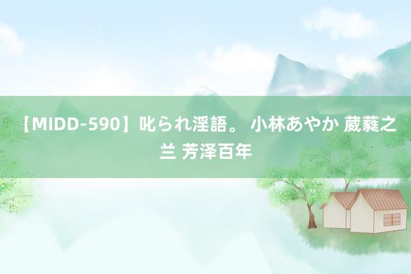 【MIDD-590】叱られ淫語。 小林あやか 葳蕤之兰 芳泽百年