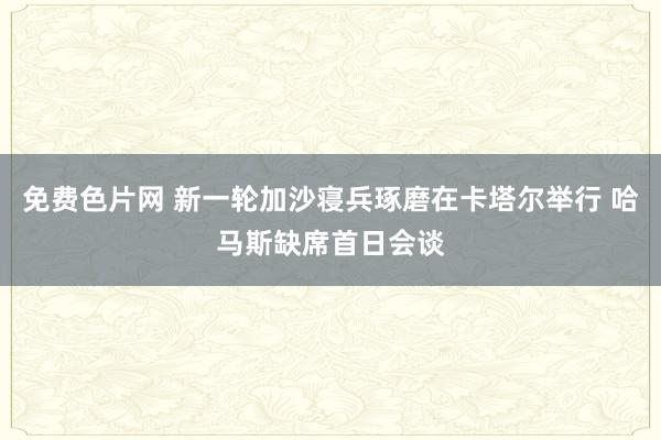 免费色片网 新一轮加沙寝兵琢磨在卡塔尔举行 哈马斯缺席首日会谈