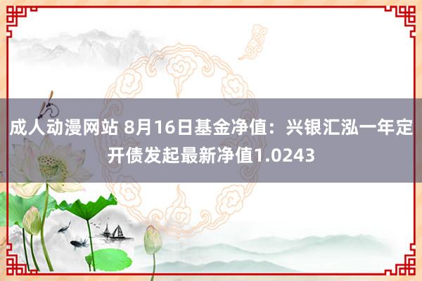 成人动漫网站 8月16日基金净值：兴银汇泓一年定开债发起最新净值1.0243