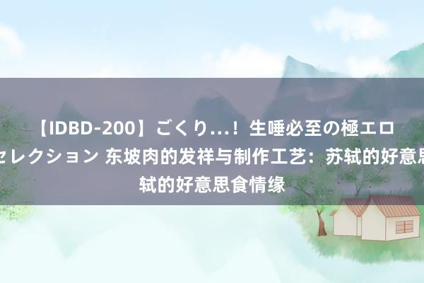 【IDBD-200】ごくり…！生唾必至の極エロボディセレクション 东坡肉的发祥与制作工艺：苏轼的好意思食情缘