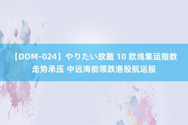 【DOM-024】やりたい放題 10 欧线集运指数走势承压 中远海能领跌港股航运股